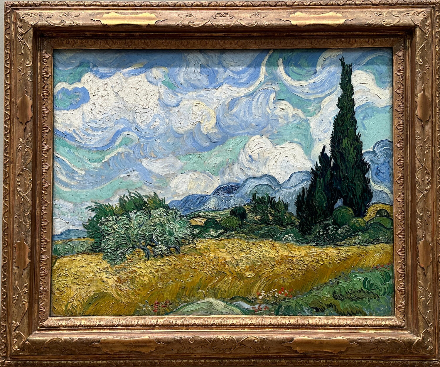 Wheat field with Cypresses, 1889